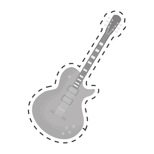 Gambar ikon gitar - Stok Vektor