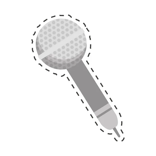 Imagen icono de música micrófono — Vector de stock