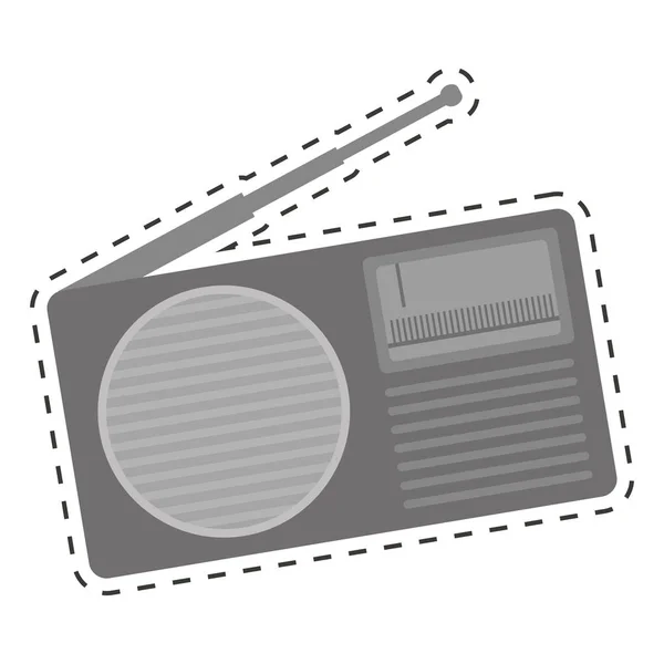 Analog radio icon image — Stock Vector