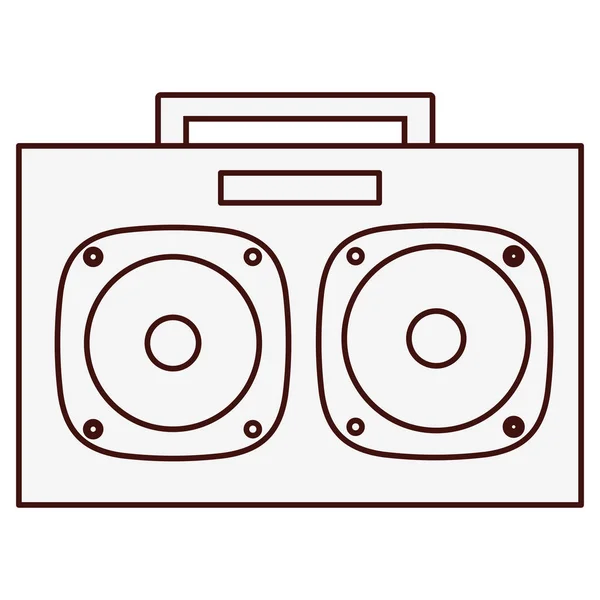 Boom box ikon kép — Stock Vector