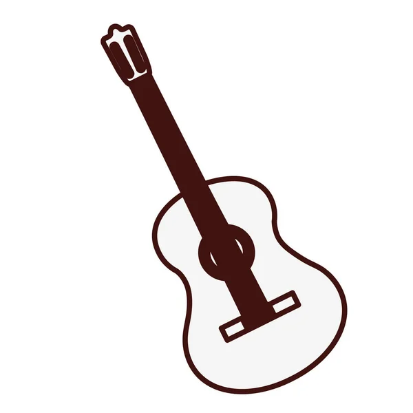 Icône de guitare image — Image vectorielle
