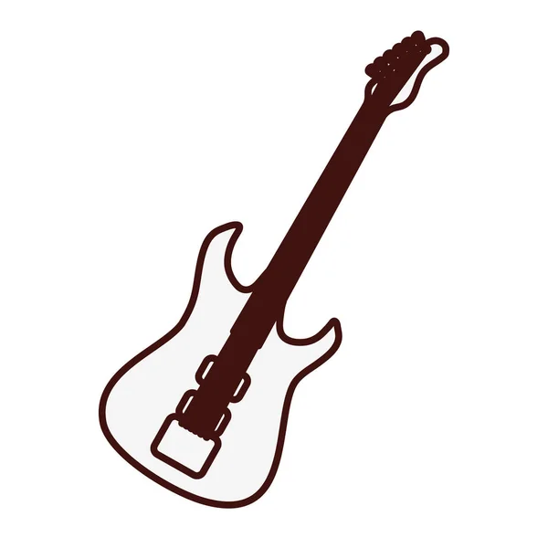 Icône de guitare image — Image vectorielle