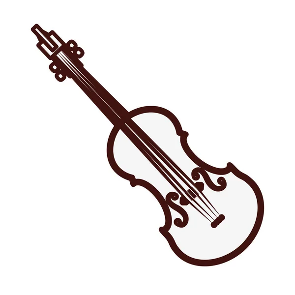 Image icône violon ou alto — Image vectorielle