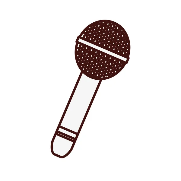 Mikrofon müzik simge görüntüsü — Stok Vektör