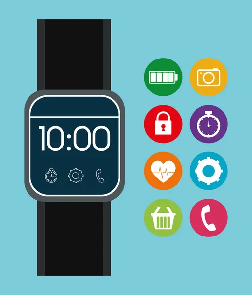 Image der Smartwatch als tragbare Technologie — Stockfoto