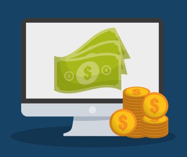 Online alışveriş ilgili simgeler resim