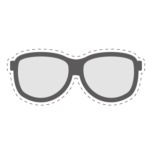 Imagen icono gafas marco clásico — Vector de stock