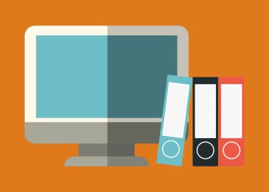 ofis işyeri ilgili simgeler resim