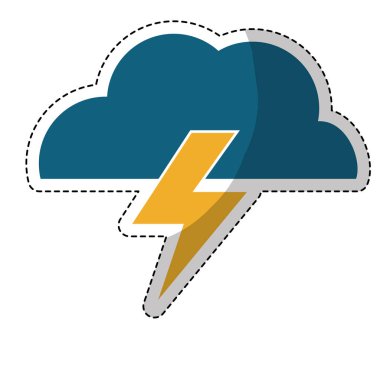 bulut ve cıvata simgesi