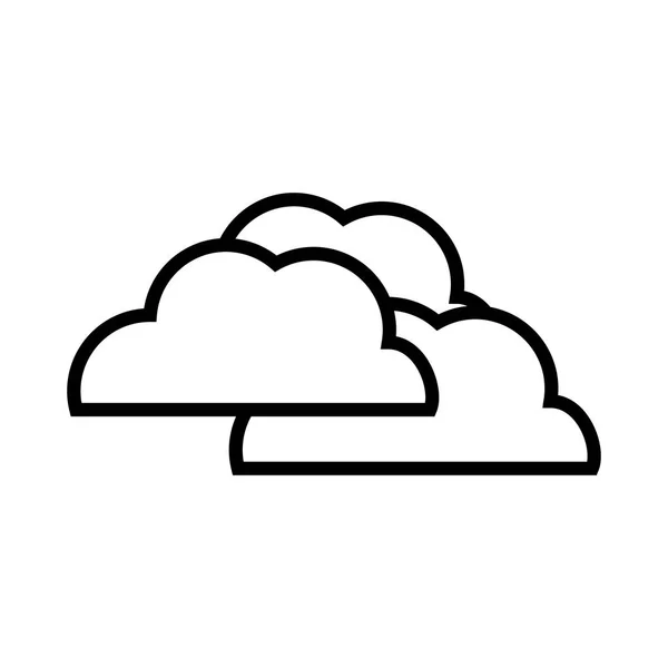 Ícone do tempo nuvem — Vetor de Stock