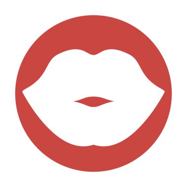 Kadının dudakları simgesi