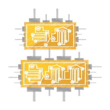 Çizim devre kartını elektronik bileşen