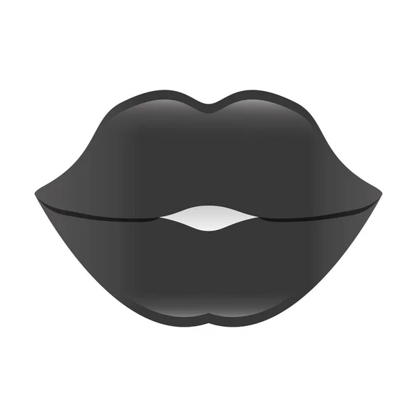 Icône lèvres femme — Image vectorielle