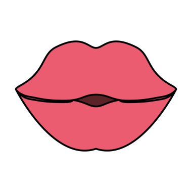 Kadının dudakları simgesi