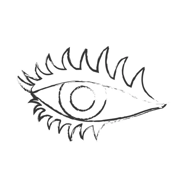 Mujer icono del ojo — Vector de stock