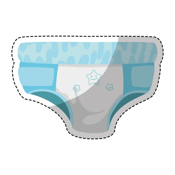 Baby diaper icon — Stock Vector