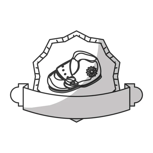 Ícone sapato bebê — Vetor de Stock