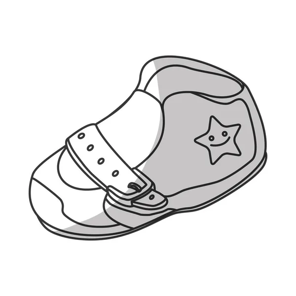 Icône chaussure bébé — Image vectorielle