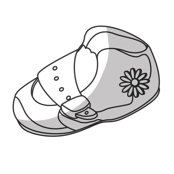 Baby shoe icon — Stock Vector
