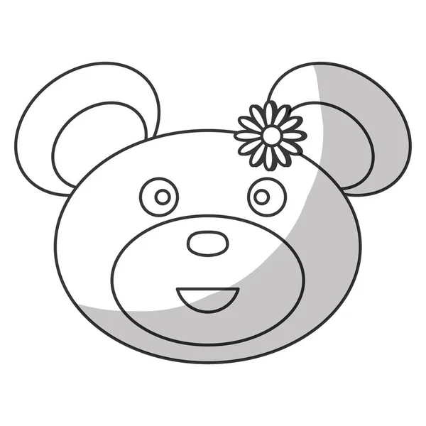 Aranyos medve ikon — Stock Vector