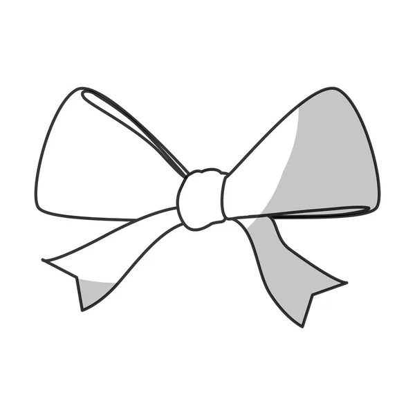 Bow ribbon icon — Stock Vector