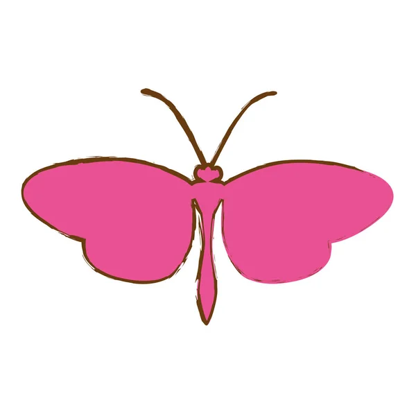 Рожеві метелики значок — стоковий вектор
