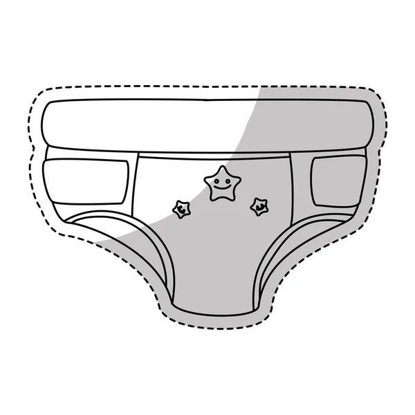 Baby diaper icon — Stock Vector