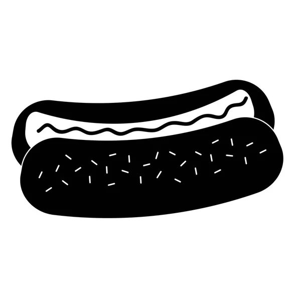 Hot dog ikon — Stock Vector