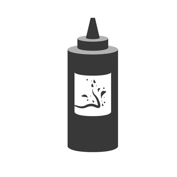 Icône bouteille de sauce — Image vectorielle