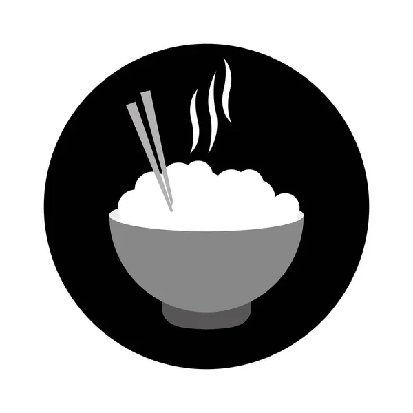 麺アイコンのボウル — ストックベクタ