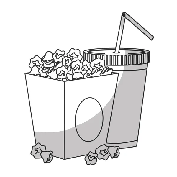 Popcorn-Ikone — Stockvektor