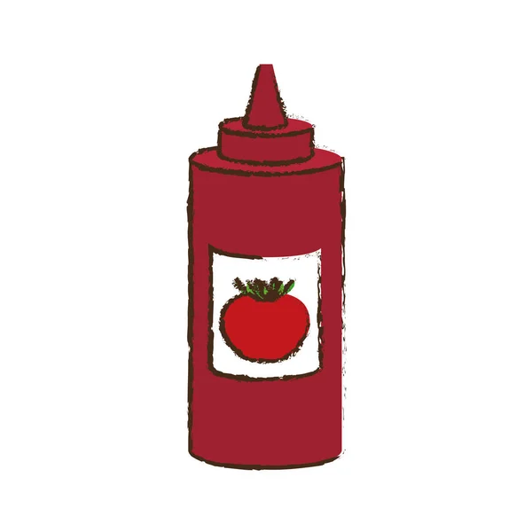 Icono de botella de salsa — Vector de stock