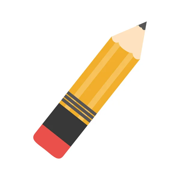 Bleistift mit Radiergummi — Stockvektor