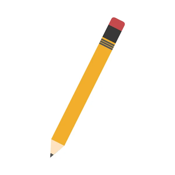消しゴムで鉛筆します。 — ストックベクタ