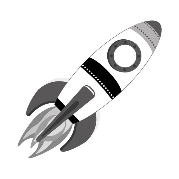 Ícone do veículo foguete espaço —  Vetores de Stock