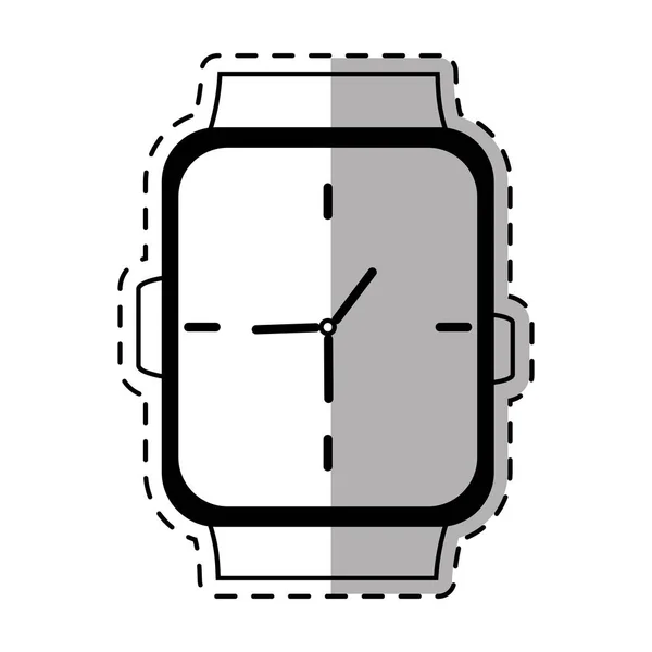 Reloj analógico clásico sombra usable — Vector de stock