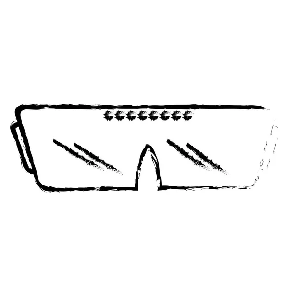 Ескіз vr окуляри пристрій гаджет — стоковий вектор