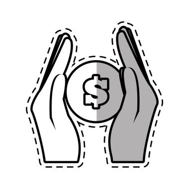 sikke para güvenli kesim gölge tutan el