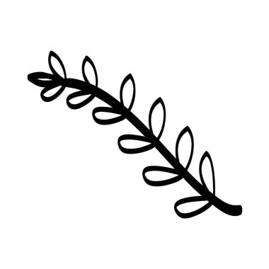 Siyah beyaz güzel yaprakları