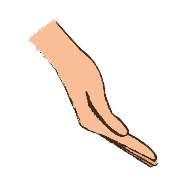 Zeichnung Hand sparen Geschäftssymbol — Stockvektor