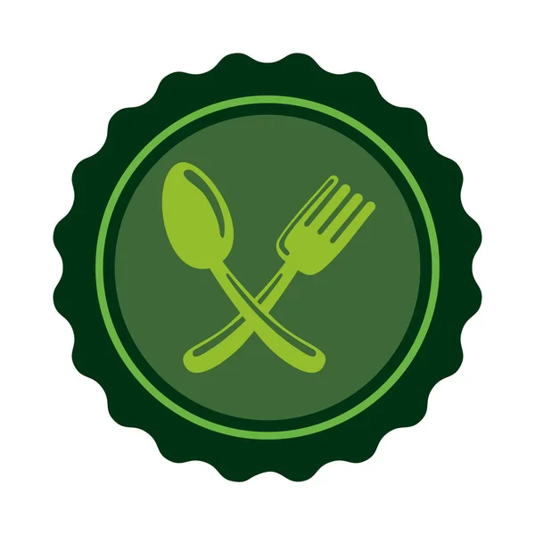 Το εστιατόριο μαχαιροπήρουνα σύμβολο — Διανυσματικό Αρχείο