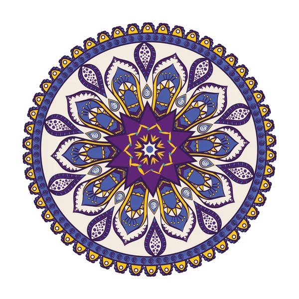 Mandala símbolo oriental — Archivo Imágenes Vectoriales