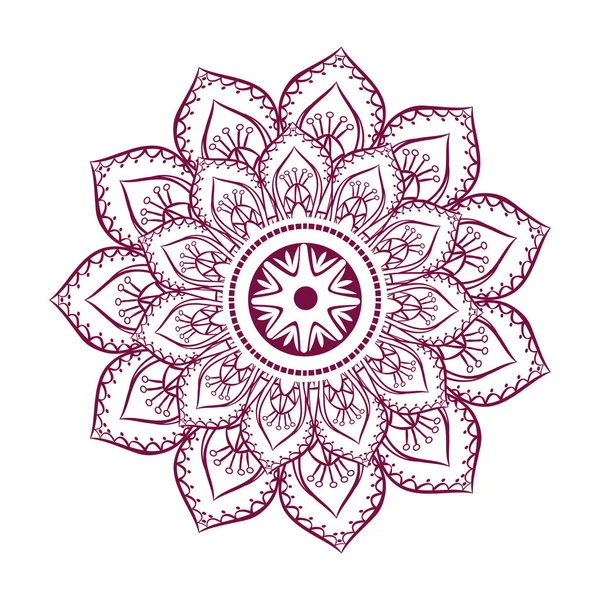 Mandala symbole oriental — Image vectorielle