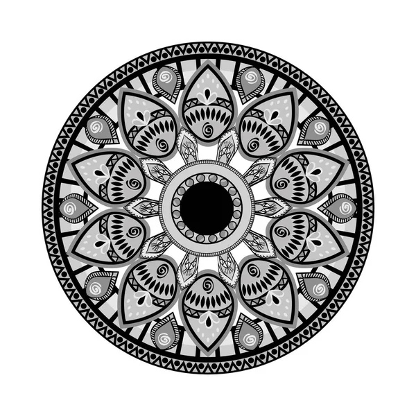 Mandala keleti szimbólum — Stock Vector