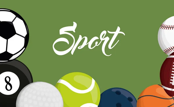 Sport relaterade ikonbild — Stock vektor