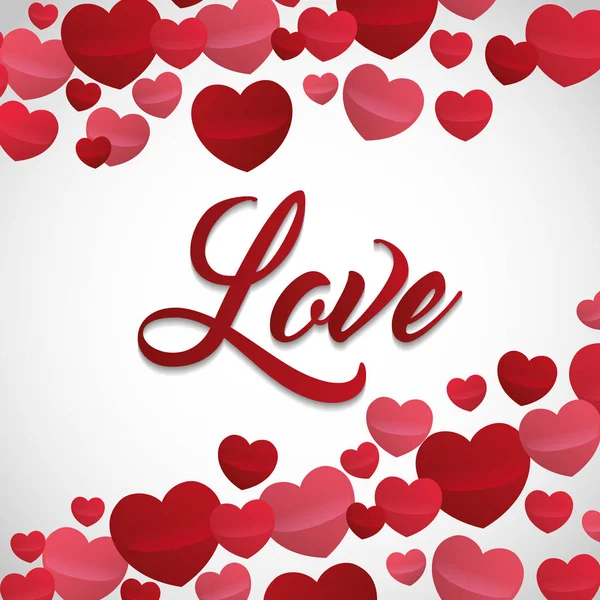 Amor día de San Valentín imagen relacionada — Vector de stock