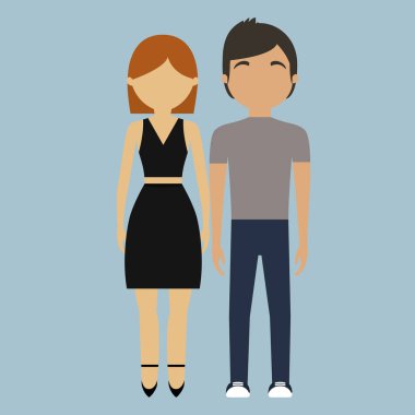 adam ve kadın çift simge görüntüsü