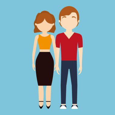 adam ve kadın çift simge görüntüsü