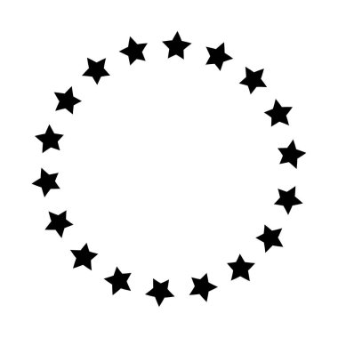 Daire içinde yıldız