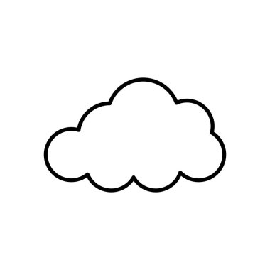 İzole bulut sembolü